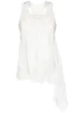 Goen.J lace-trimmed double-layer camisole - White