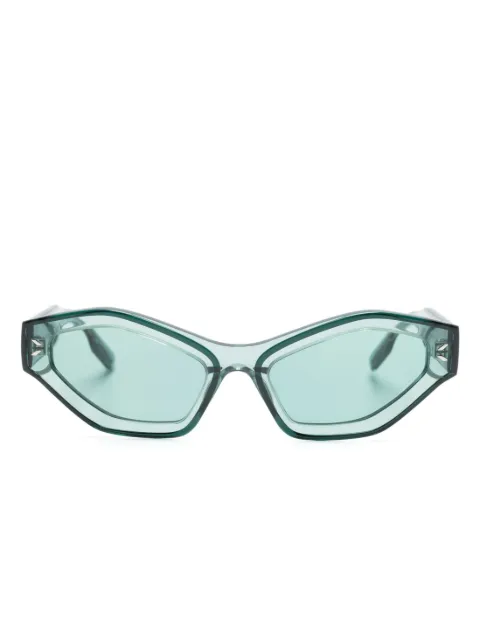 MCQ asymmetric-frame logo-arm sunglasses