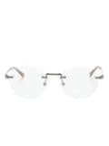 Montblanc oval-frame glasses - Silver