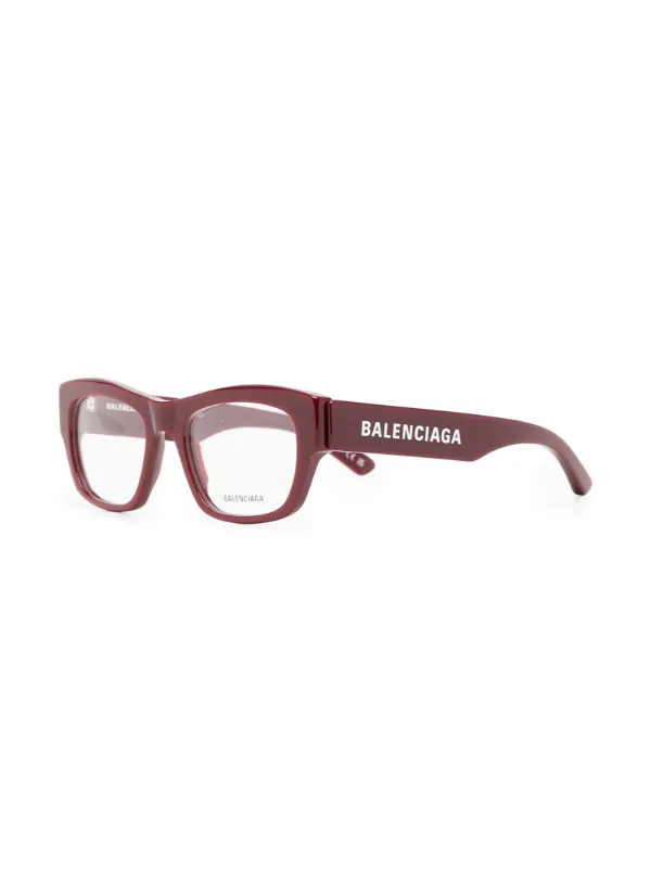 Balenciaga Eyewear スクエア眼鏡フレーム | レッド | FARFETCH JP