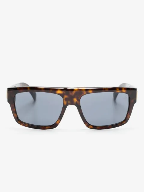 Dunhill tortoiseshell-effect rectangle-frame sunglasses