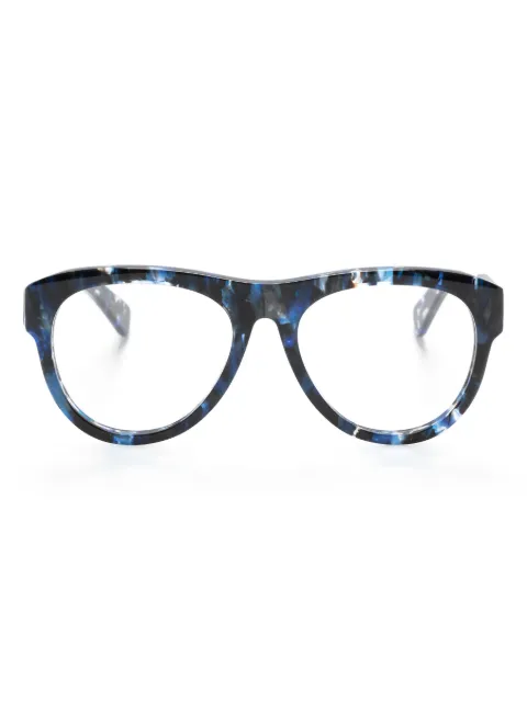 Chloé Eyewear lentes con armazón redonda y logo estampado
