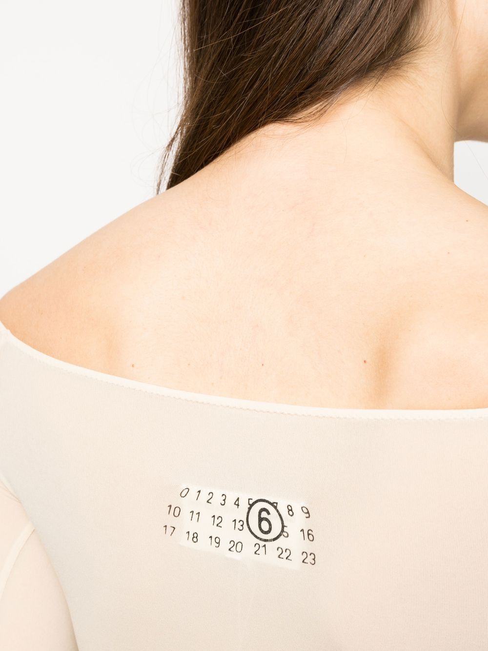 MM6 Maison Margiela long-sleeves bardot-neckline body Women