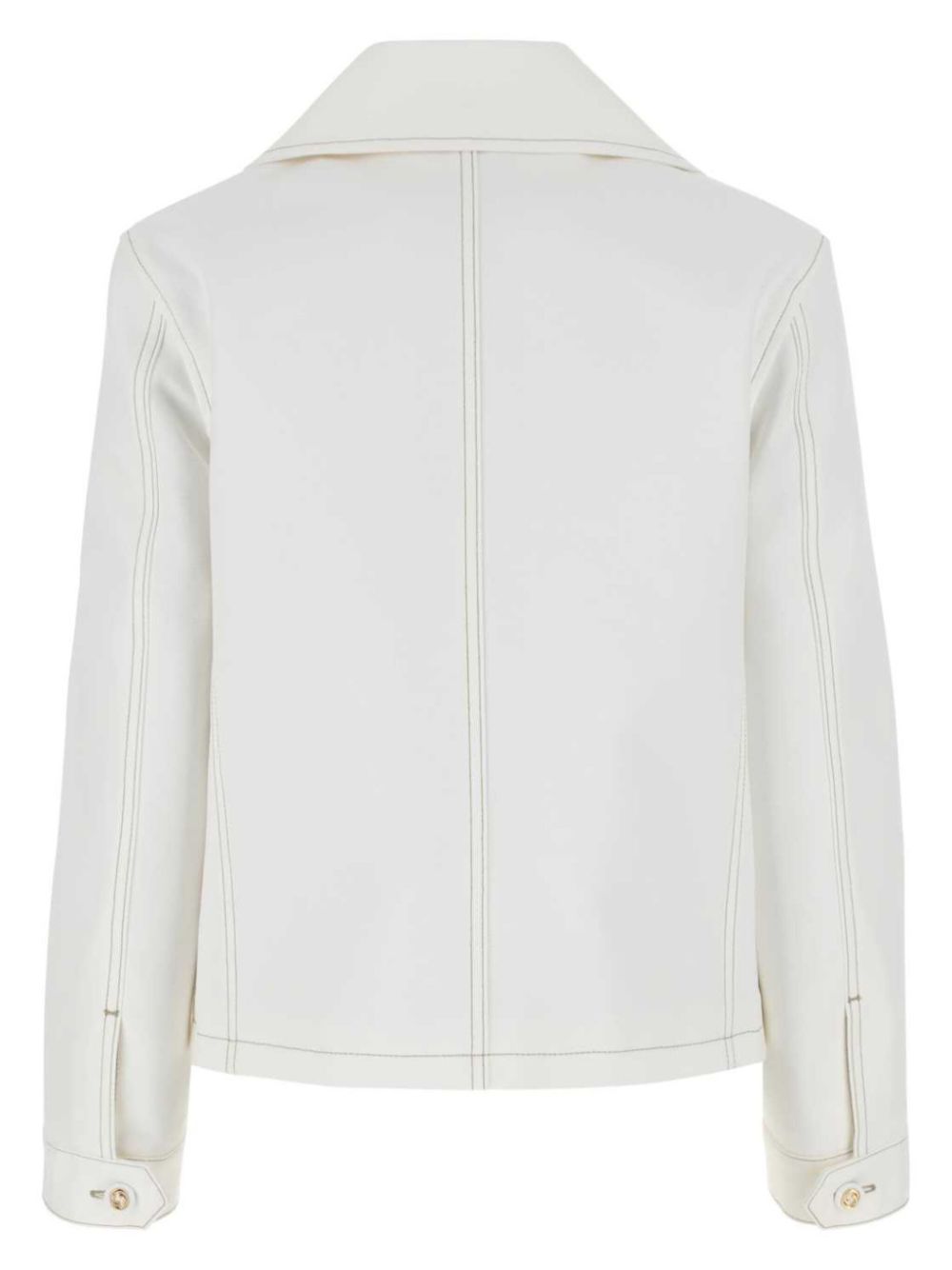 Gucci single-breasted cotton jacket - White