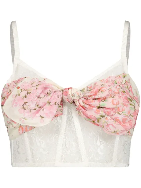 Giambattista Valli bow-embellished bralette top