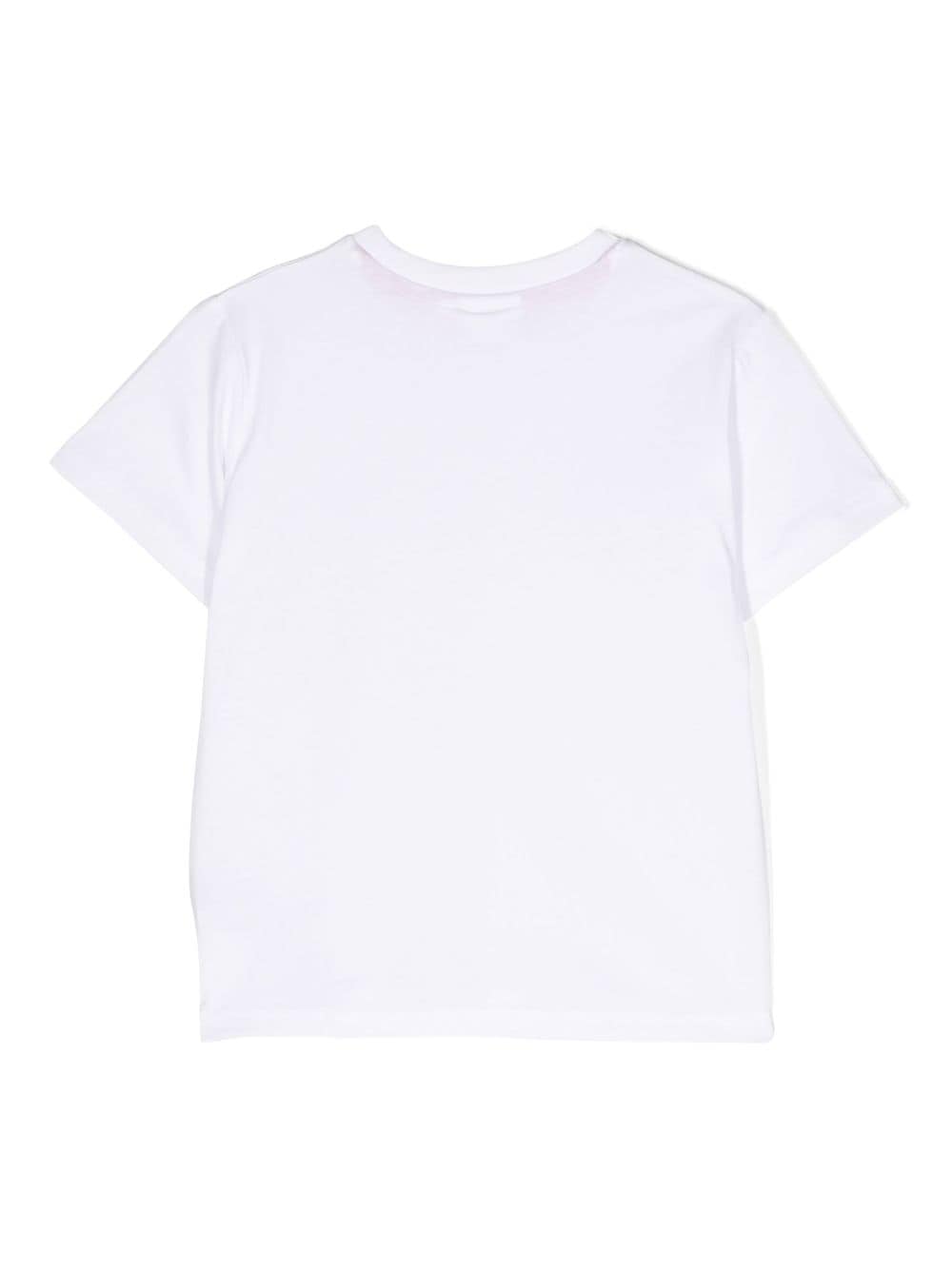 HUGO KIDS T-shirt met logoprint - Wit