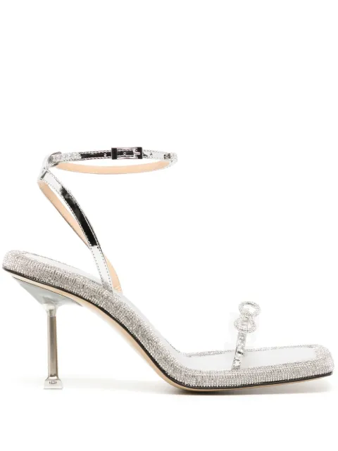 MACH & MACH sandales en cuir à ornements en cristal 