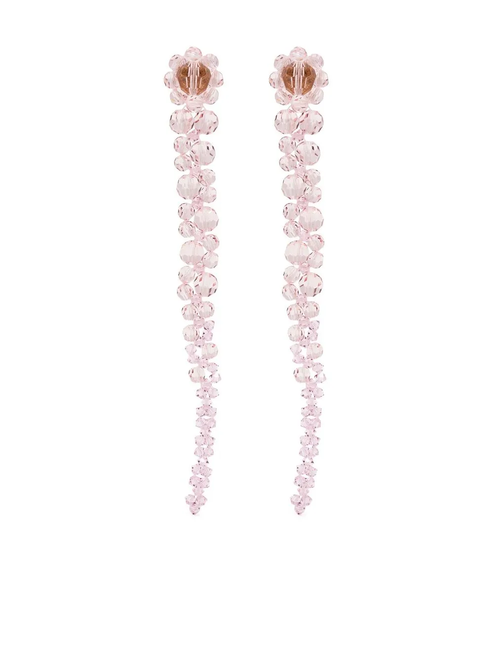 Simone Rocha Ball Teardrop Earrings In Rosa