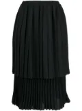 MM6 Maison Margiela knee-length pleated skirt - Black