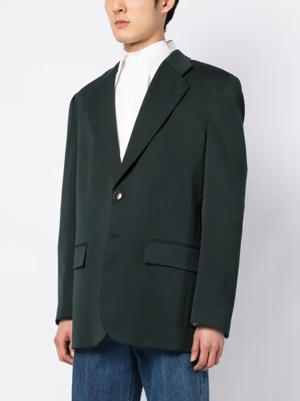MM6 Maison Margiela single-breasted Blazer | Green | FARFETCH