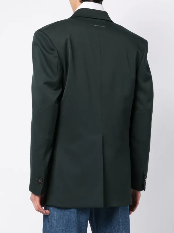 MM6 Maison Margiela single-breasted Blazer | Green | FARFETCH