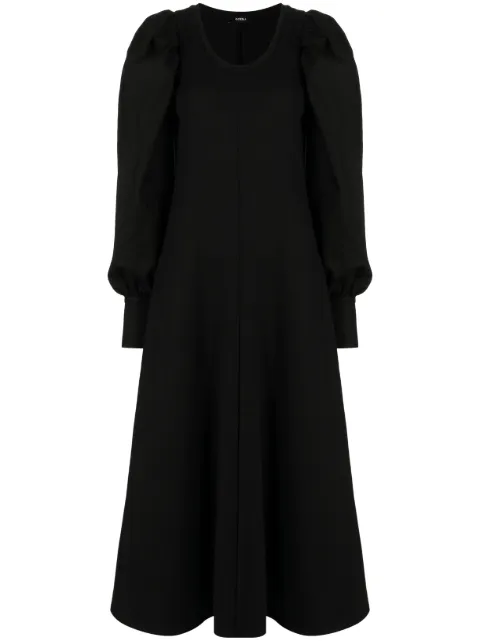 Goen.J vestido acampanado con mangas farol