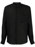 A.P.C. classic-shirt linen shirt - Black