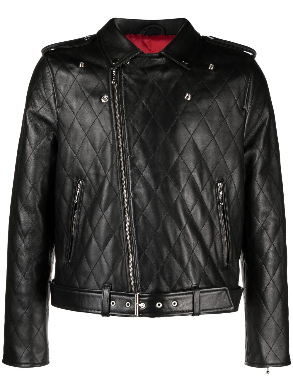 Ernest W. Baker diamond-quilted Biker Jacket - Farfetch