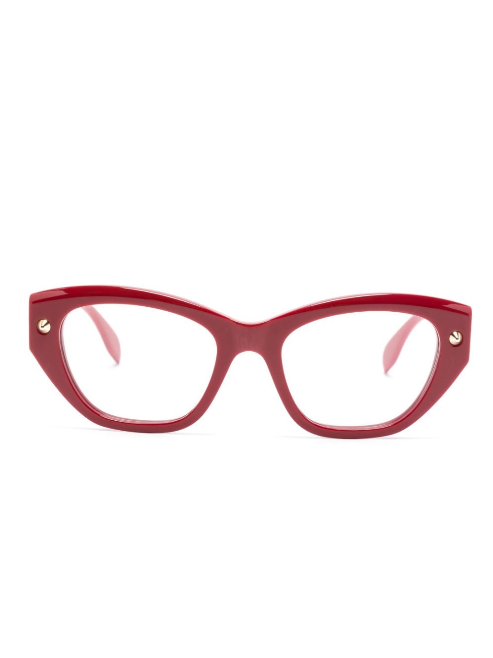 Alexander Mcqueen Cat-eye Frame Glasses In Red