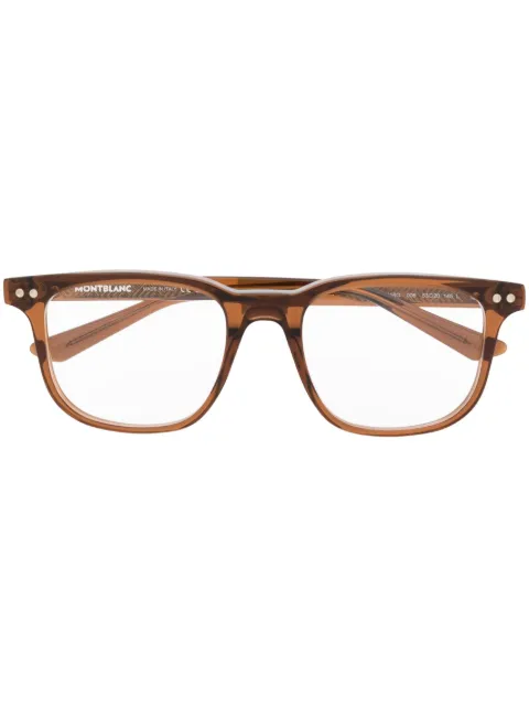 Montblanc - logo-plaque D-frame glasses