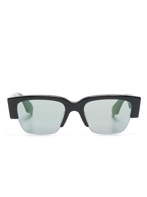 Alexander McQueen Eyewear logo-print half-rim sunglasses Men