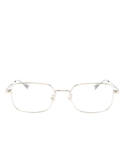 Montblanc polished square-frame glasses 