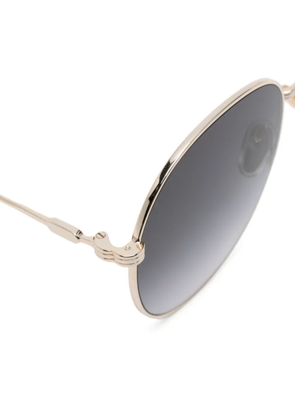 Chloe アイウェア パイロット フレーム サングラス Chloé Eyewear パイロット サングラス | オレンジ | FARFETCH JP