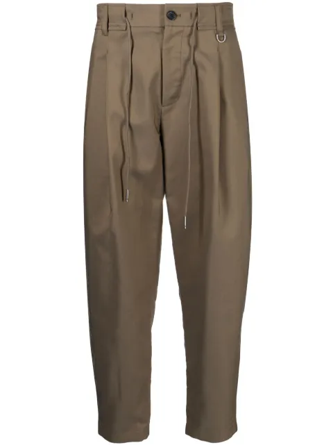 SONGZIO pantalones tapered con cordones en la pretina