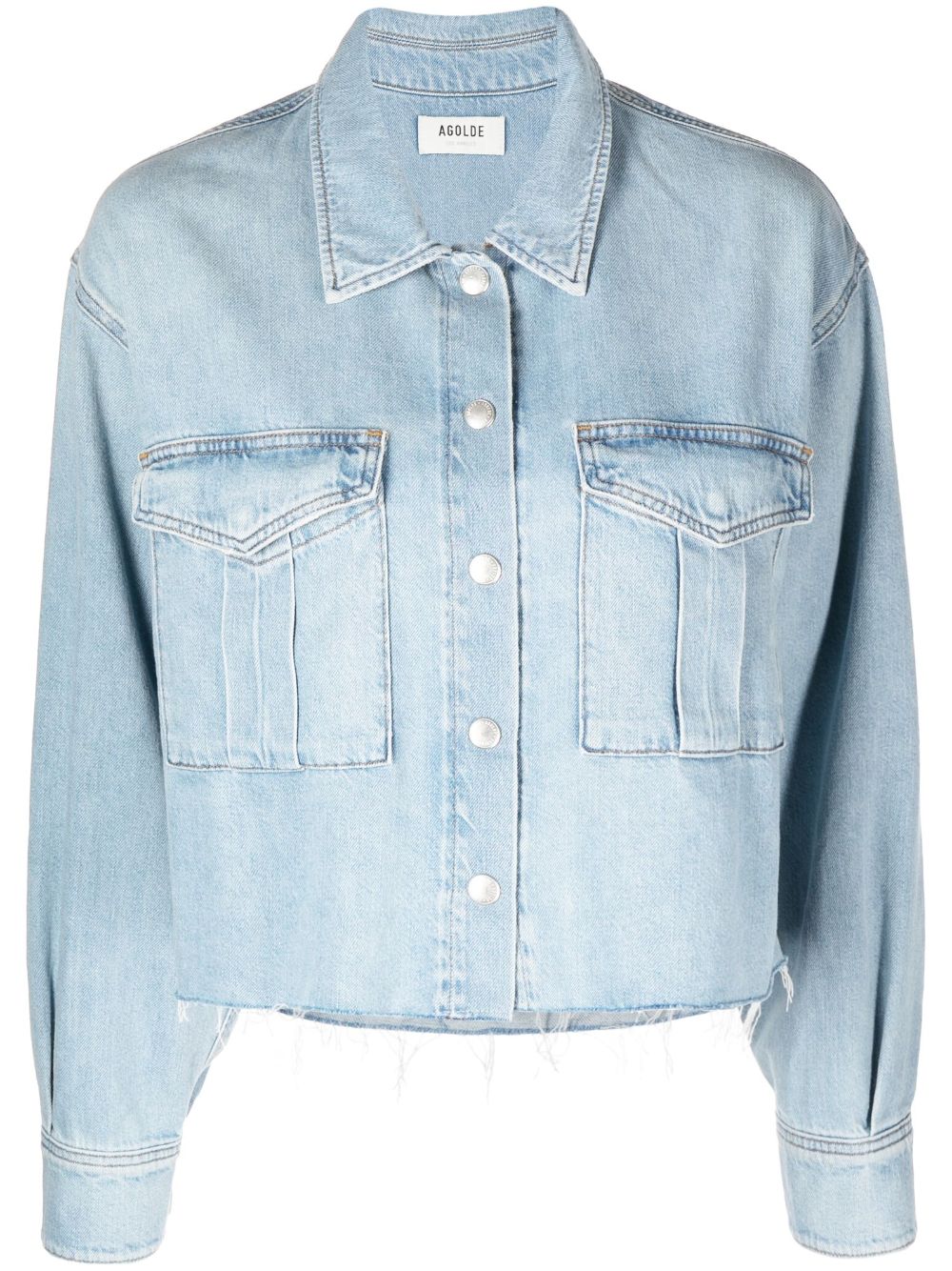 AGOLDE NYX Cropped Denim Shirt - Farfetch