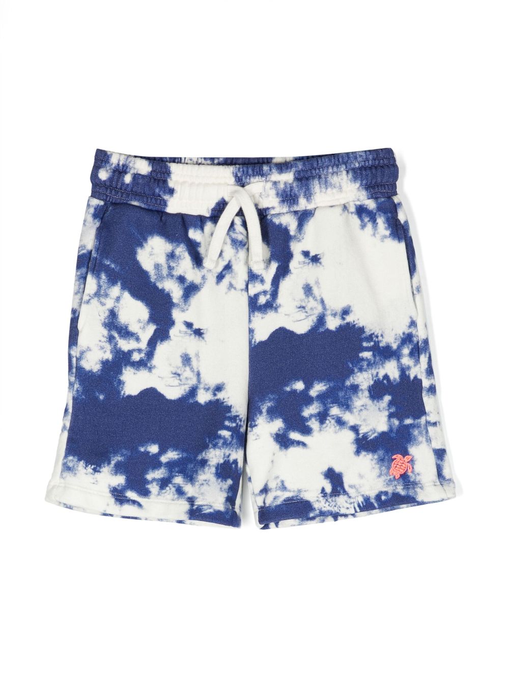 VILEBREQUIN LOGO-EMBROIDERED TIE-DYE SHORTS