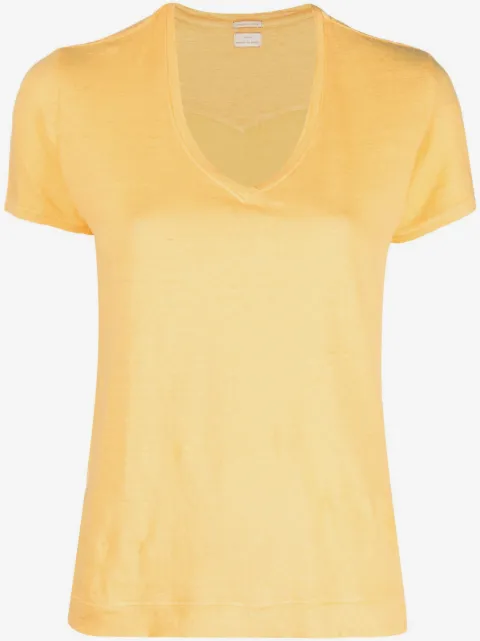 Massimo Alba Flores short-sleeve linen T-shirt