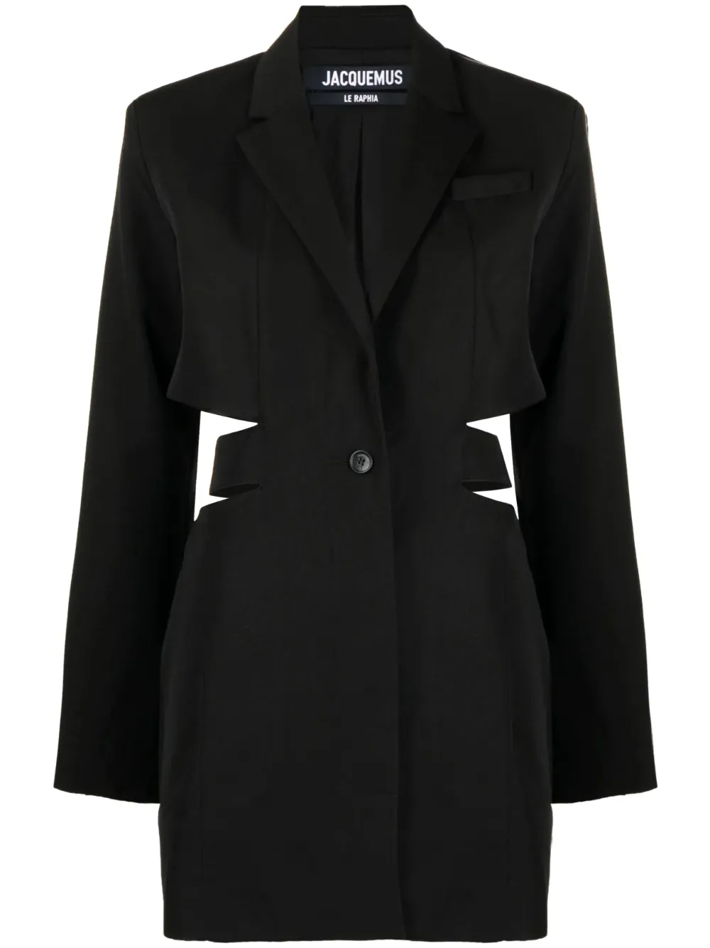 Jacquemus The Horizontal Rope Minikleid im Blazer-Look - Schwarz