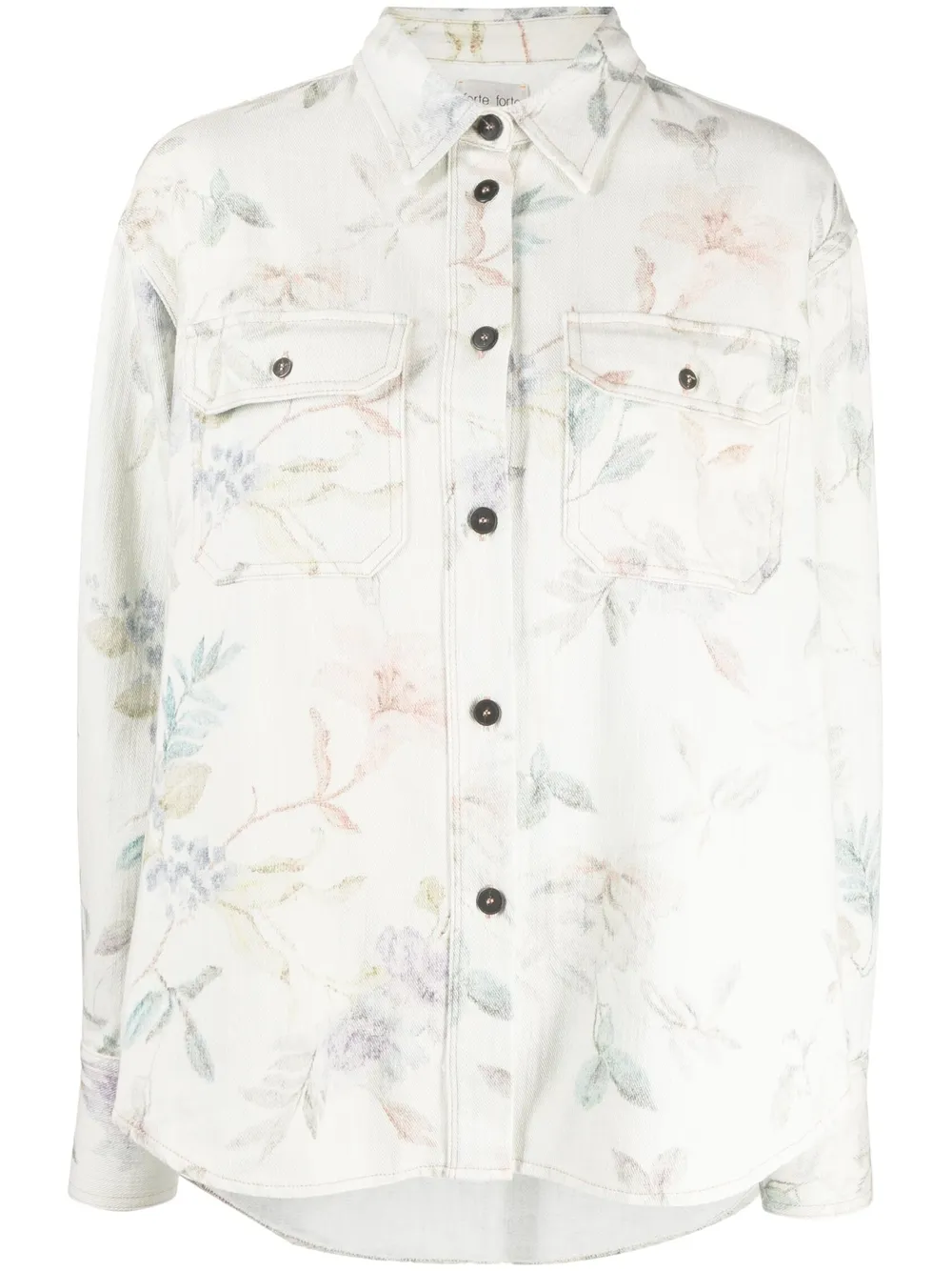 Forte Forte floral-print cotton shirt | Smart Closet