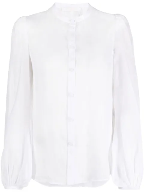 Chloé balloon-sleeve ramie shirt