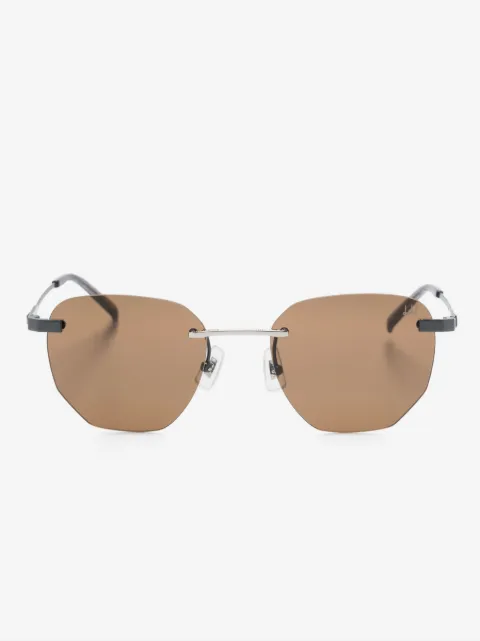 Dunhill lunettes de soleil à monture géométrique