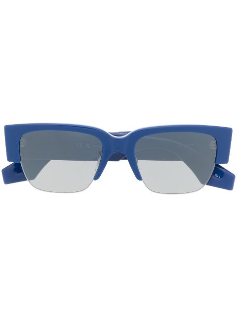 Alexander McQueen Eyewear logo-print arm sunglasses Men