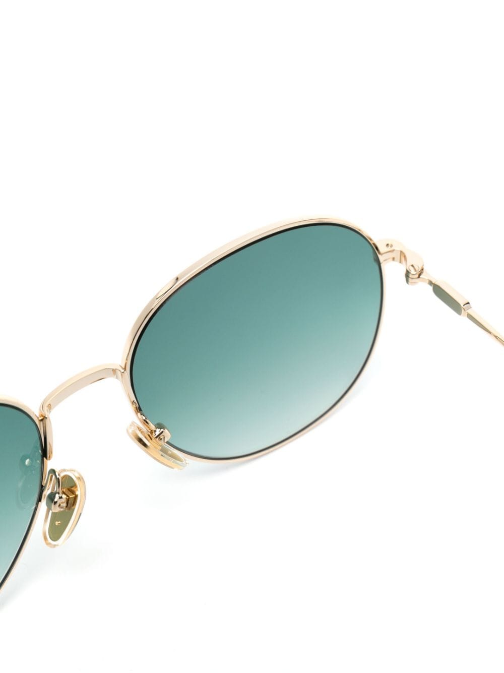 Shop Chloé Logo-engraved Pilot-frame Sunglasses In Brown