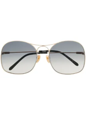 Chloé Eyewear オーバーサイズ サングラス | ブラウン | FARFETCH JP