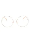 Chloé Eyewear logo-engraved round-frame glasses - Gold