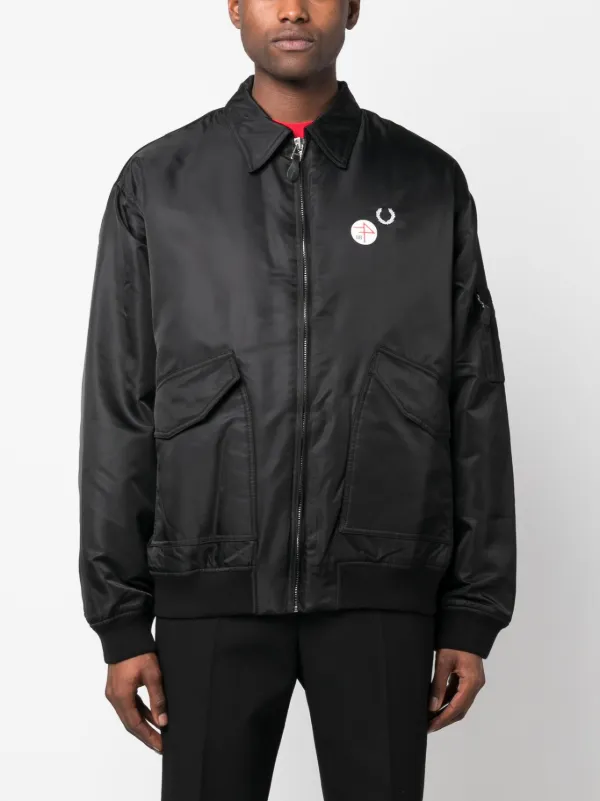 Raf Simons X Fred Perry x Raf Simons Printed Flight Jacket - Farfetch