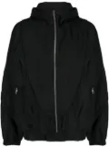 SONGZIO New Cocoon zip-up hooded jacket - Black
