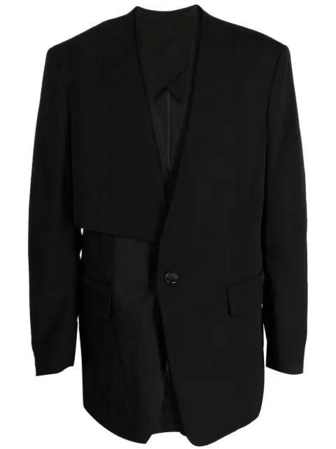 SONGZIO layered collarless blazer