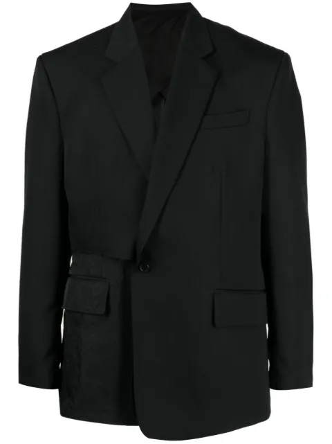 SONGZIO asymmetric notched blazer