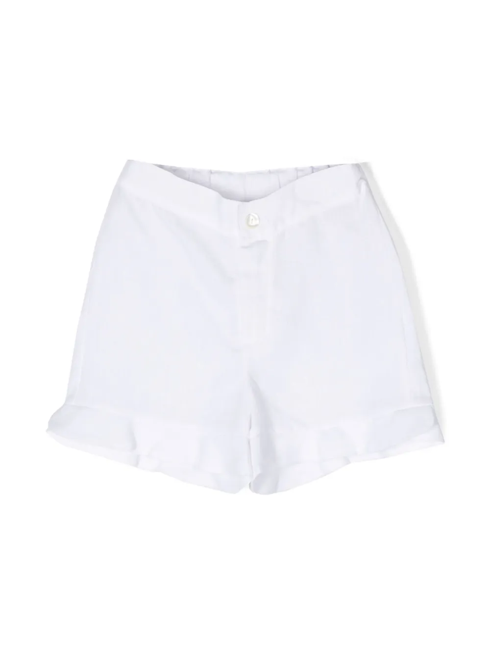 Mariella Ferrari ruffle hem shorts - White