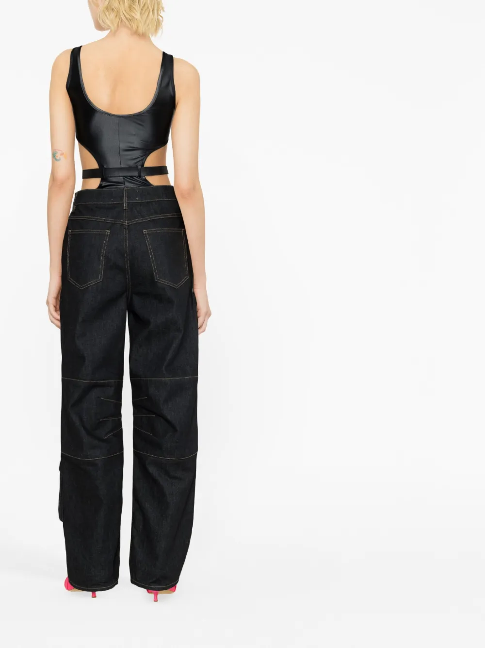 Versace Jeans Couture Klassisches Top In Black