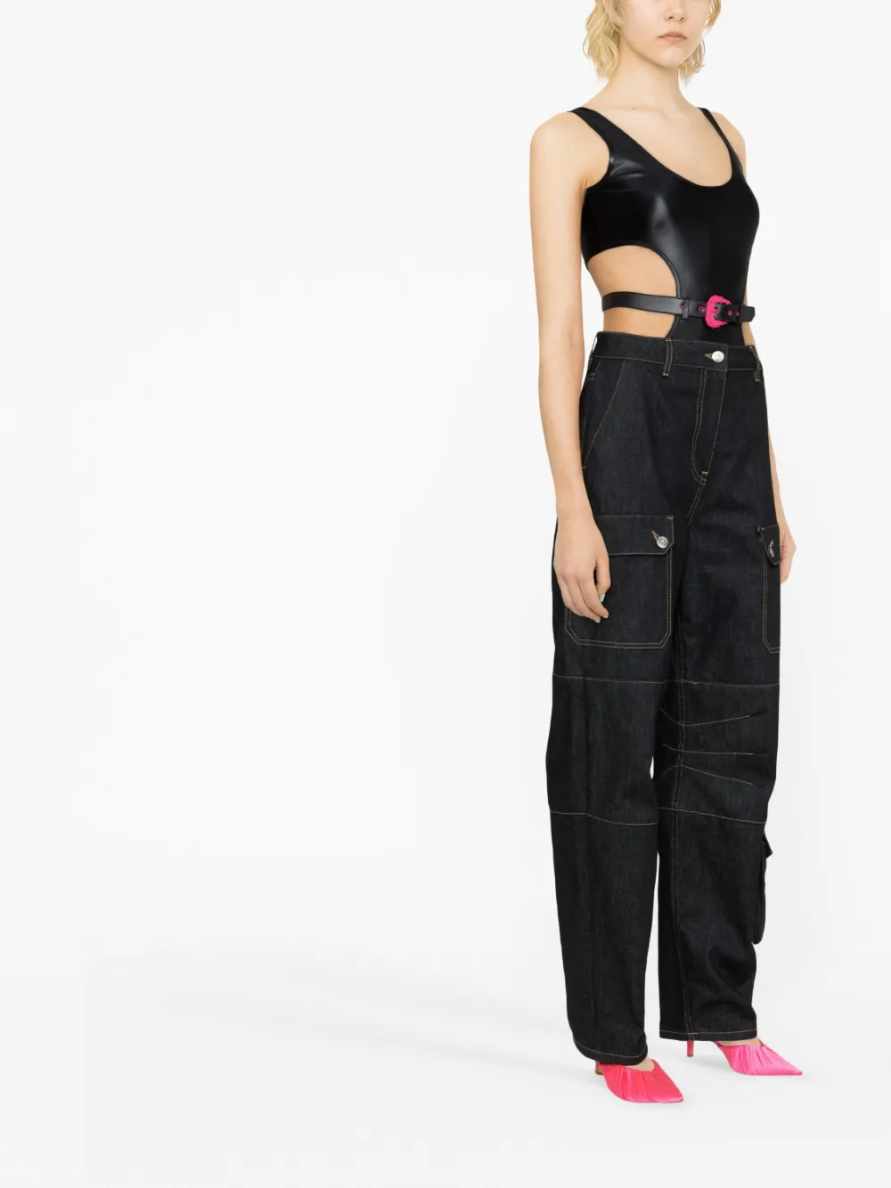 Versace Jeans Couture cut-out sleeveless top | Vests & Tank Tops | Image 2