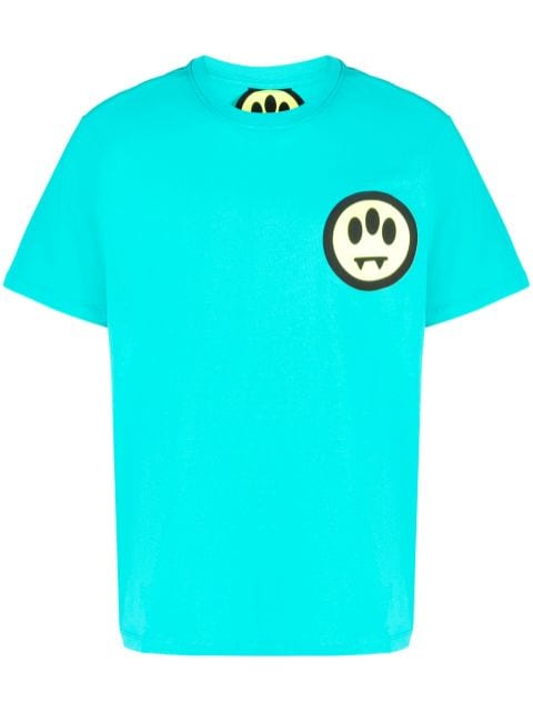 VERSACE Monogram Smiley T-Shirt in Bianco & Multicolor