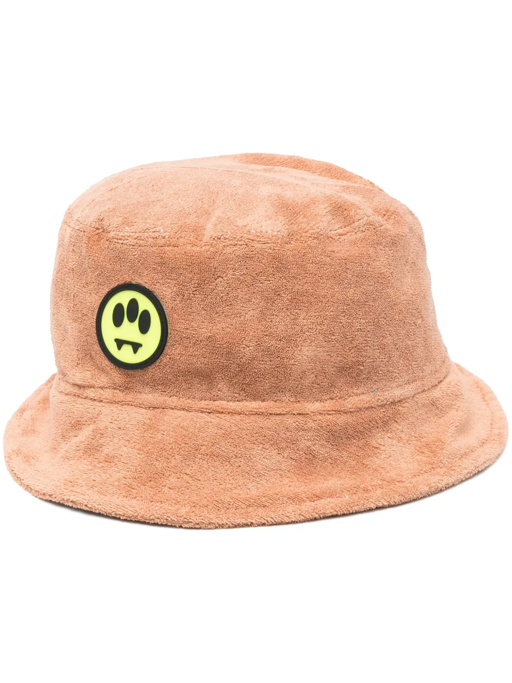 Barrow Logo-patch Brushed Bucket Hat In Braun