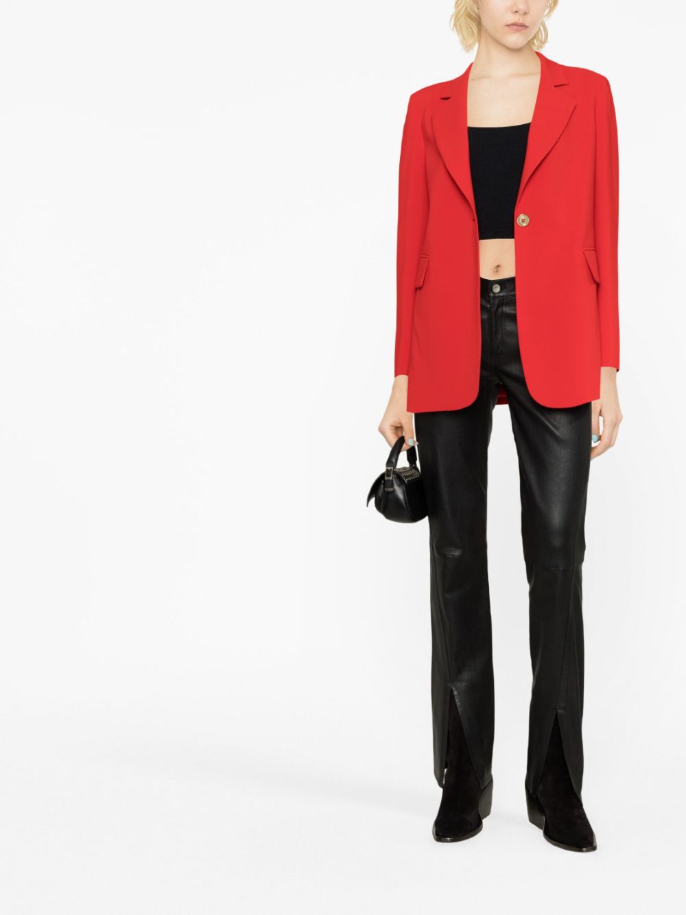 PINKO Blazer met enkele rij knopen - Rood