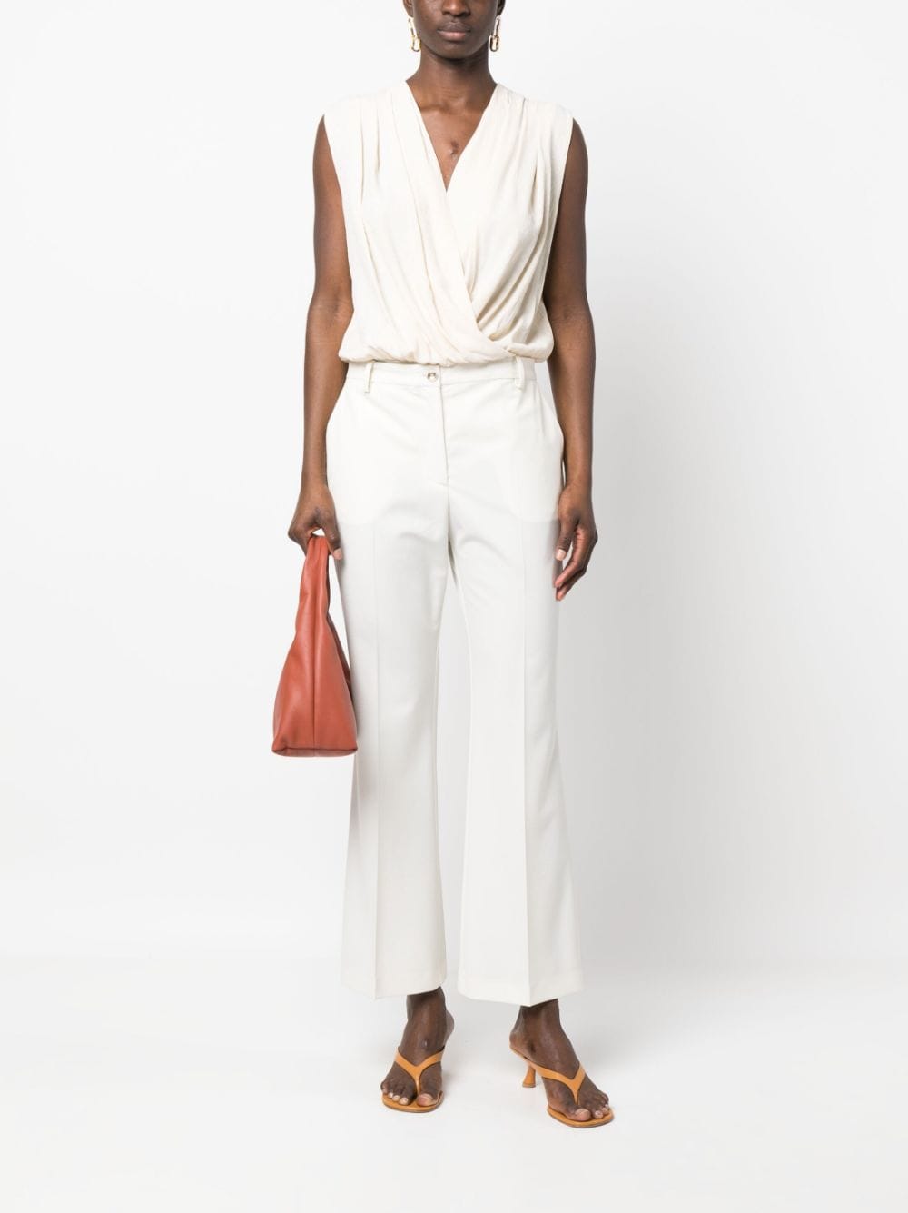Image 2 of PINKO Flare cropped-leg trousers