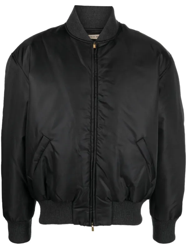 Fear Of God zip-up wool-blend Bomber Jacket - Farfetch