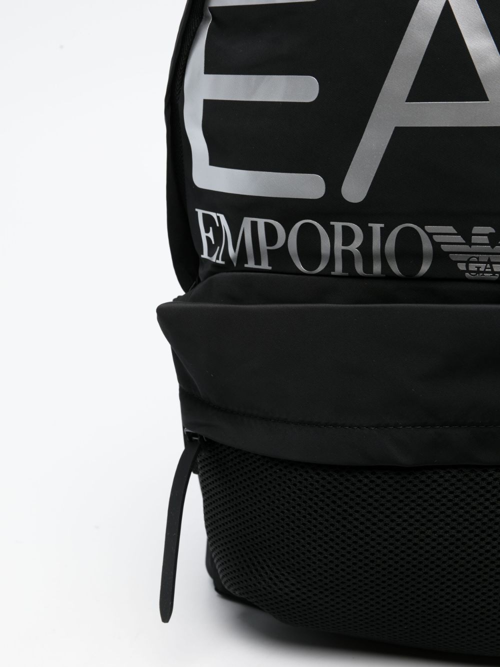 Shop Ea7 Logo Print Backpack In Black