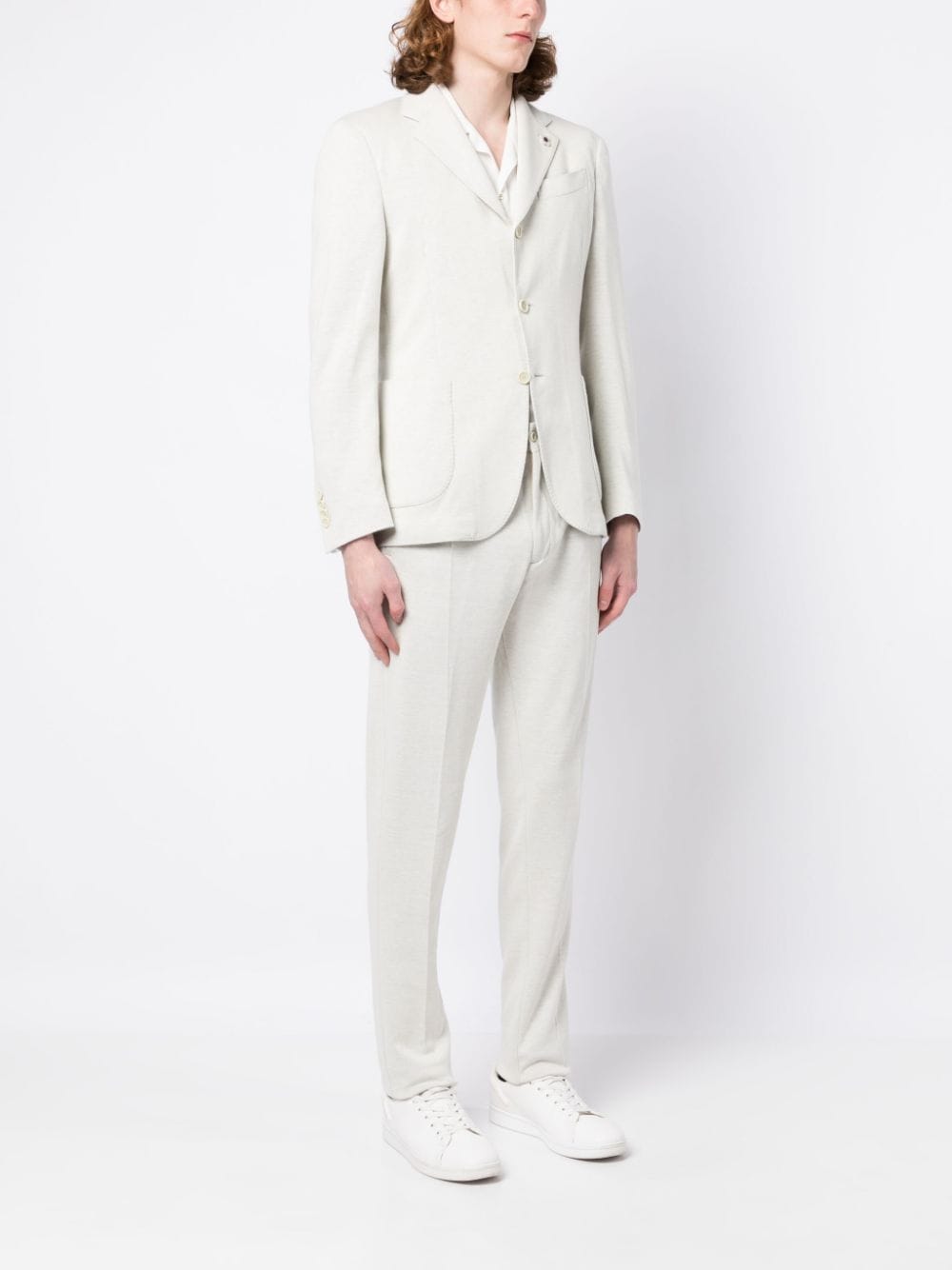 Shop Lardini Two-piece Single-breasted Suit In Weiss