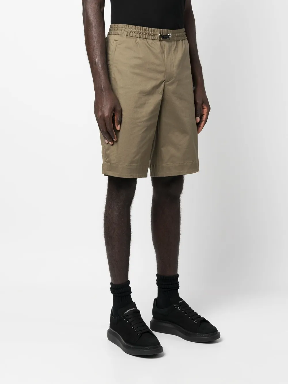 Moncler Elasticated Wasitband Deck Shourts In Grün